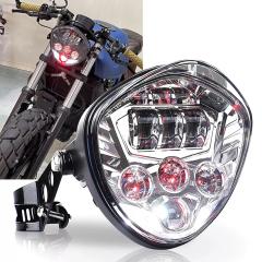 Largoods 7インチ LEDヘッドライト ブラケット付き 最新型V型 Hi/Lo