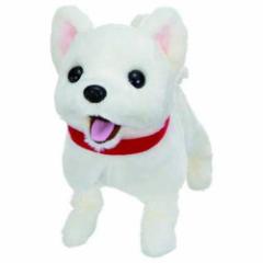 イワヤ(IWAYA) うれしさバクハツ! おでむかえワンワン シロちゃん 電池で動くぬいぐるみ 3256-1