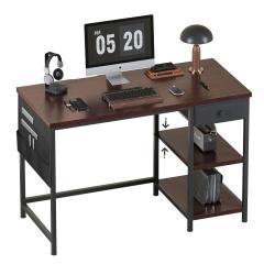 【特価セール】YeTom デスク つくえ ラック付き pcデスク パソコンデスク YeTom デスク 机 pcデスク パソコンデスク つくえ ラック付きデスク 幅