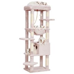 Heybly キャットタワー 大型猫用 多頭飼い 超スリム 省スペース 登り