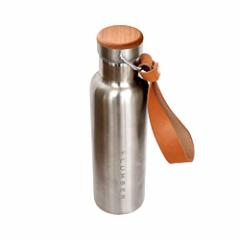 LUMBER by Hacoa THERMO BOTTLE ステンレス素材の水筒に銘木を組み合わせたおしゃれなサーモボトル（革ストラップ付き）  (Cherry 600)の通販はau PAY マーケット - RUMBLE | au PAY マーケット－通販サイト