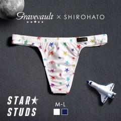 グレイブボールト Gravevault×SHIROHATO 別注 限定カラー STAR STUDS Tバック ビキニ ML メン