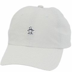 マンシングウェア Munsingwear ギンガムチェック ワンポイントキャップ