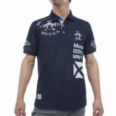 マンシングウェア Munsingwear SEASON サンスクリーングラフィックプリント 半袖ポロシャツ