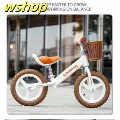 【wshop 】キックバイク バランスバイク ペダルなし自転車 12インチ 子供用自転車 軽量 組立簡単 ストライダー 男の子 女の子 2歳?6歳 プ