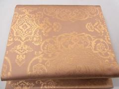 平和屋着物●六通柄袋帯　唐織　草花文　銀糸　正絹　逸品　DABE1047op 平和屋着物○六通柄袋帯 唐織 草花文 銀糸 正絹 逸品 DABE1047opの通販