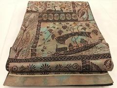 平和屋着物○上質な小紋 絞り 丸文 黒地 正絹 逸品 DAAW5084udの通販は