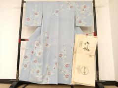平和屋着物▽訪問着 単衣 刺繍 枝蕾 正絹 逸品 DAAV5767azの通販はau
