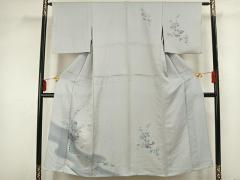 平和屋着物＊夏物 訪問着 絽 草花文 金彩 洗える着物 CABB9724zeの通販
