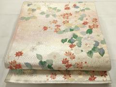 平和屋着物＊夏物 六通柄袋帯 薫風 流水文 金銀糸 正絹 逸品