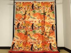 平和屋着物＊夏物 色無地 絽 利休鼠色 ロング丈 洗える着物 AABA2267jd