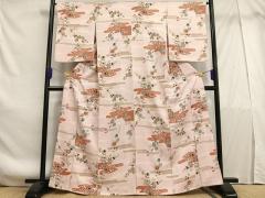 平和屋着物◎西陣 服部織物謹製 六通柄袋帯 唐織 白鳥緞子 鳳凰花文