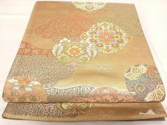 平和屋着物◎六通柄袋帯 花車文 金糸 正絹 逸品 CAAZ7265nbの通販はau