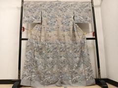 平和屋着物●訪問着　総絞り　松文　正絹　逸品　CABD7338ut 平和屋着物○訪問着 総絞り 松文 正絹 逸品 CABD7338utの通販はau PAY