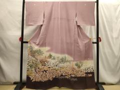 平和屋着物■極上　夏物　江戸小紋　変わり縦絽　鮫小紋柄　黒地　逸品　CYAA3236s5 平和屋着物□極上 夏物 江戸小紋 変わり縦絽 鮫小紋柄 黒地 逸品