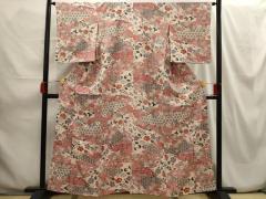 平和屋着物▽結城紬　単衣　亀甲花文　正絹　逸品　AAAW7574fy 平和屋着物▽結城紬 単衣 亀甲花文 正絹 逸品 AAAW7574fyの通販はau