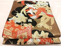 平和屋着物▽上質な紬　単衣　幾何学文様　高島屋扱い　正絹　逸品　AAAW7646fy 平和屋着物▽上質な紬 単衣 幾何学文様 高島屋扱い 正絹 逸品