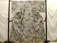 平和屋着物▽上質なお召 単衣 縞 正絹 逸品 AABB2044fyの通販はau PAY