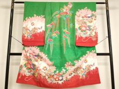 平和屋着物＊夏物 六通柄袋帯 葡萄蔦の葉文 金糸 正絹 逸品 CABK6807rv