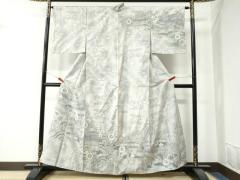 平和屋着物▽訪問着 単衣 雪芝文 金彩 正絹 逸品 AABA9142jhの通販はau