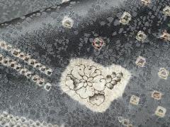平和屋着物▽江戸小紋　単衣　角通し　正絹　逸品　AABA7527fy 平和屋着物▽江戸小紋 単衣 家内安全 無病息災 正絹 逸品 AABA7536fyの