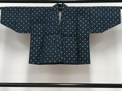 平和屋着物＃本場大島紬　道行コート　単衣　雨コート　吉祥文　ロング丈　正絹　逸品　CAAV5886id 平和屋着物＃本場大島紬 道行コート 単衣 雨コート 吉祥文 ロング丈