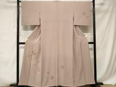 平和屋着物＊夏物　訪問着　絽　刺繍　勝虫　暈し染め　銀糸　正絹　逸品　AABA9353jd 平和屋着物＊夏物 訪問着 絽 刺繍 勝虫 暈し染め 銀糸 正絹 逸品