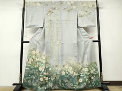 平和屋着物●訪問着　作家物　辻が花　絞り　金彩　正絹　逸品　AABF2978cs 平和屋着物○訪問着 作家物 辻が花 絞り 金彩 正絹 逸品 AABF2978cs
