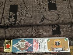 平和屋本店○極上 国指定重要無形文化財 本場久米島紬 手織 証紙付き