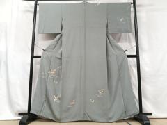平和屋着物○本場大島紬 9マルキ 雲取り枝松文 正絹 逸品 CAAU2756ycの
