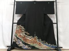 平和屋着物○西陣 川島織物 六通柄 本袋帯 唐織 舞花 金糸 正絹 逸品