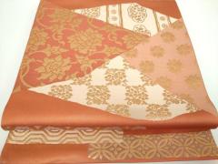 平和屋着物▽訪問着 単衣 手描き 枝葉文 暈し染め 正絹 逸品