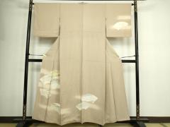 平和屋着物▽本塩沢　単衣　色紙重ね文　正絹　逸品　未使用　AABA7702fy 平和屋着物▽本塩沢 単衣 色紙重ね文 正絹 逸品 未使用 AABA7702fyの