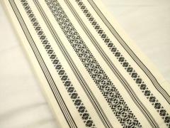 平和屋着物○本場筑前博多織 半幅帯 献上 正絹 逸品 CABI4117vpの通販