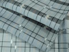 平和屋着物○本塩沢 やまだ織 200色 間道 正絹 逸品 AABD0894ckの通販