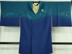 平和屋着物○久留米絣 反物 吉祥文 証紙付き 着尺 綿 逸品 未使用