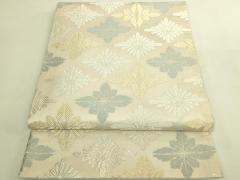 平和屋着物◎六通柄袋帯 唐織 正倉院花文 金銀糸 正絹 逸品 BAAU8426yc