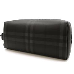BURBERRY �o�[�o���[ �����Y �N���b�`�o�b�O 8128102�^MS WASHBAG BIN �`�F�b�N �n���h�o�b�O  �Z�J���h�o�b�O �`���R�[���O���[ 2026�H