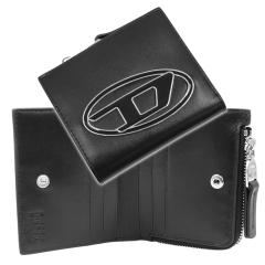 DIESEL �f�B�[�[�� ���z ���f�B�[�X ��܂���z ���K����t�� X10387 PR818 / 1DR BI-FOLD ZIP L �u���b�N ��Ԑl�C���i
