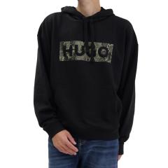 HUGO�EHUGO BOSS �q���[�S�{�X �����Y �p�[�J�[ 50566028 10273008 / Necdysis ���уX�E�F�b�g ���S �O���t�B�b�N �u���b�N 2026�H�~�V��