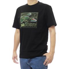 LACOSTE ���R�X�eT�V���c �����Y �N���[�l�b�NT�V���c ���� �g�b�v�X TH1446 �u���b�N