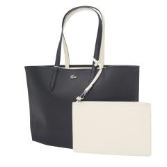 LACOSTE ���R�X�e �o�b�O ���f�B�[�X ���o�[�V�u�� �g�[�g�o�b�O NF2142AA �u���b�N�~�z���C�g