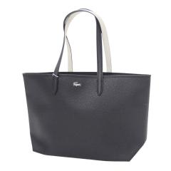 LACOSTE ���R�X�e �o�b�O ���f�B�[�X �g�[�g�o�b�O NF4823AA �u���b�N�~�I�t�z���C�g