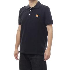 MAISON KITSUNE ���]���L�c�l �|���V���c �����Y ���̎q�|���V���c ���� PM00209KP0002 / FOX HEAD REGULAR POLO �u���b�N