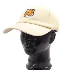 MAISON KITSUNE ���]���L�c�l �X�q �����Y ���f�B�[�X ���j�Z�b�N�X �x�[�X�{�[���L���b�v PM06100 WW0096 / FOX HEAD CAP �A�C�{���[