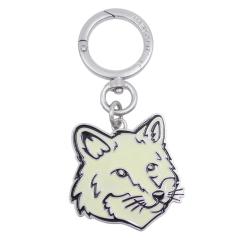 MAISON KITSUNE ���]���L�c�l �L�[�����O �����Y ���f�B�[�X ���j�Z�b�N�X �L�[�z���_�[ PM06900 AM1002 / FOX HEAD CHARM ���C�g�O���[