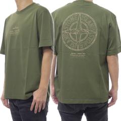 STONE ISLAND �X�g�[���A�C�����h T�V���c �����Y �N���[�l�b�NT�V���c ���� �g�b�v�X ��100�� 2100001 �I���[�u�O���[��