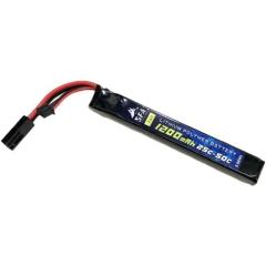 �y�V�i���[�z[MIL] SFA 7.4V1200mAh 25C-50C �o�b�e���[ �V���[�g�X�e�B�b�N�^�C�v �^�~��mini(SA-B035M)(20260618)