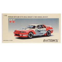 �y���Ñ��[�z[MDL] MILLENNIUM 1/18 NISSAN SKYLINE(�X�J�C���C��) GT-R R32 GROUP A 1993 UNISIA JECS #1(�z���C�g�~���b�h) �����i �~