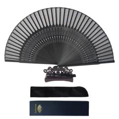 鉄扇 八寸 扇 扇子 尾形刀剣 8寸 山本勘助 TS-勘助 ブラック 黒